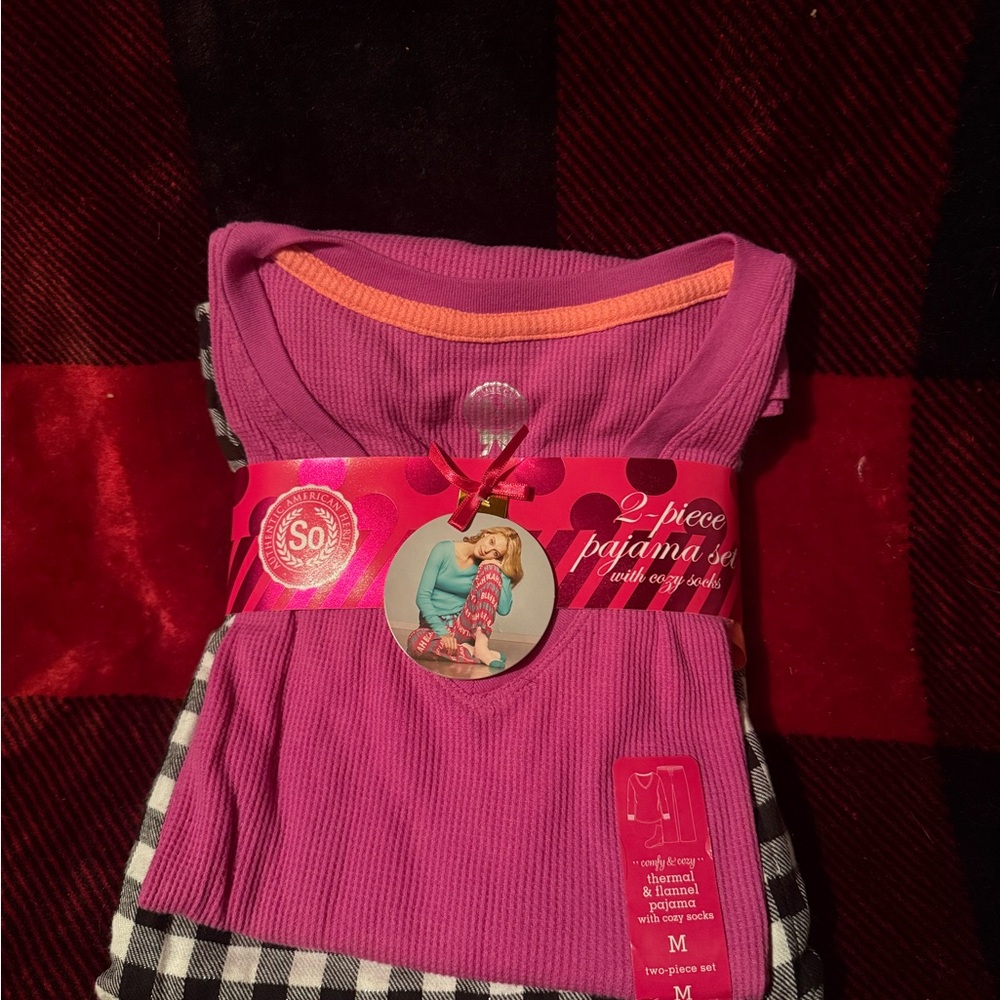 SO Women’s 2-Piece Pajama Set – Size M (New with Tags)
